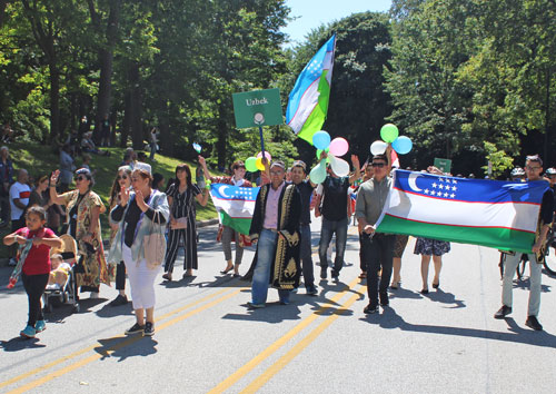 Uzbek Garden marching on One World Day